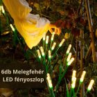 Leszúrható napelemes gyékény lámpa