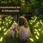 Gyékény lámpa napelemes